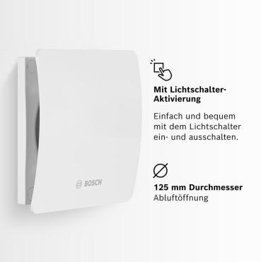 Bosch Badlüfter Fan 1500 W 125 (7738335624)