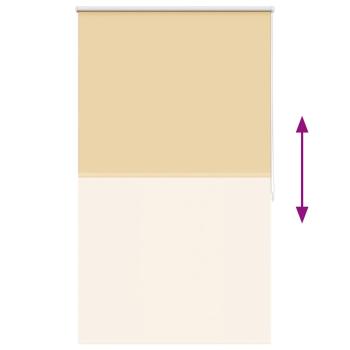 Verdunkelungsrollo 84,4 x 175 cm, Stoffbreite 80 cm, Beige