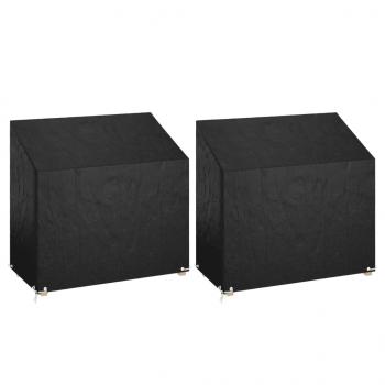 ARDEBO.de - Abdeckungen für Gartenbank 2 Stk. 8 Ösen 130x70x70/88 cm