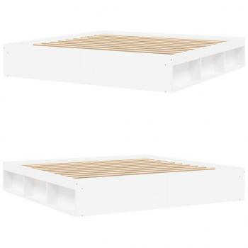 Bettgestell Weiß 200x200 cm
