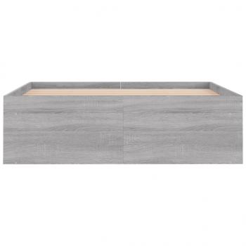 Bettgestell Grau Sonoma 120x190 cm