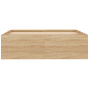 Bettgestell Sonoma-Eiche 120x200 cm