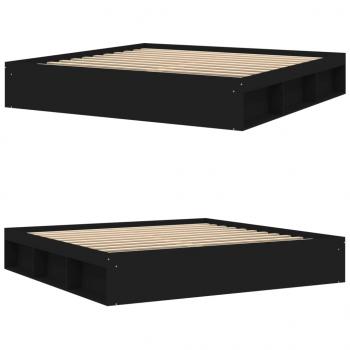 Bettgestell Schwarz 200x200 cm
