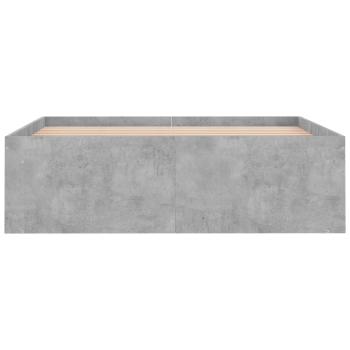 Bettgestell Betongrau 120x200 cm