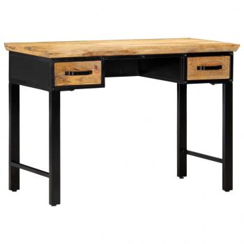 ARDEBO.de - Schreibtisch 110 x 50 x 76 cm Mangoholz Massiv