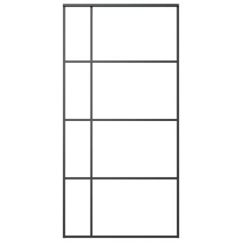 Schiebetür ESG Glas und Aluminium 102,5x205 cm Weiß