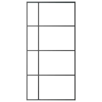 Schiebetür ESG Glas und Aluminium 102,5x205 cm Weiß