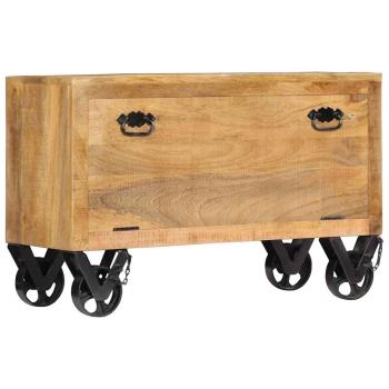 Schuhschrank 86 x 35 x 55 cm Massivholz Mango