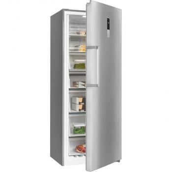 Exquisit GS380-NF-H-050E Stand Gefrierschrank, 71cm breit, 380 L, Digitale Kontrolle, inoxlook
