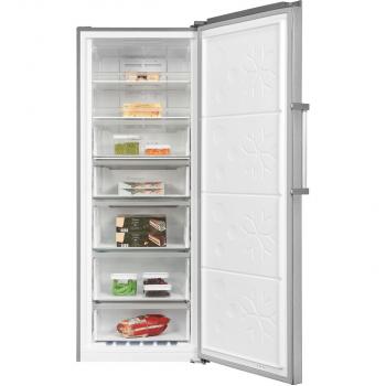 Exquisit GS380-NF-H-050E Stand Gefrierschrank, 71cm breit, 380 L, Digitale Kontrolle, inoxlook