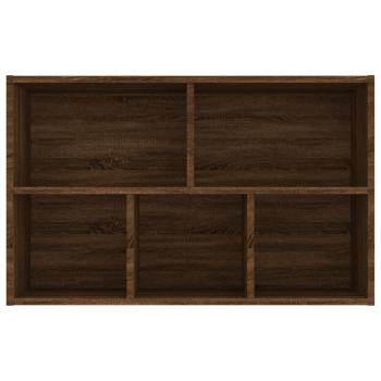 Bücherregal/Sideboard Braun Eiche 50x25x80 cm Holzwerkstoff