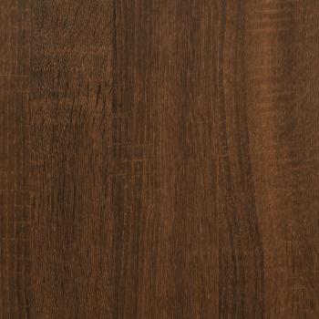 Bücherregal/Sideboard Braun Eiche 50x25x80 cm Holzwerkstoff