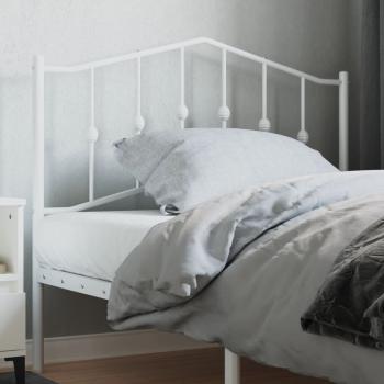 ARDEBO.de - Kopfteil Metall Weiß 107 cm