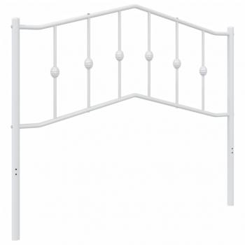 Kopfteil Metall Weiß 107 cm
