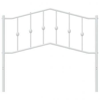 Kopfteil Metall Weiß 107 cm