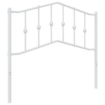 Kopfteil Metall Weiß 100 cm