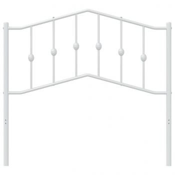 Kopfteil Metall Weiß 100 cm