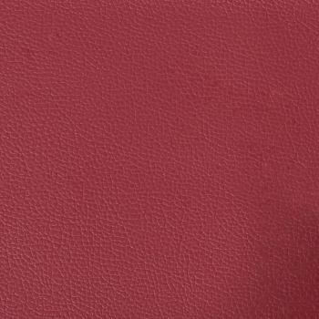 Sessel mit Hocker Weinrot 60 cm Kunstleder