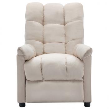 Relaxsessel Creme Stoff