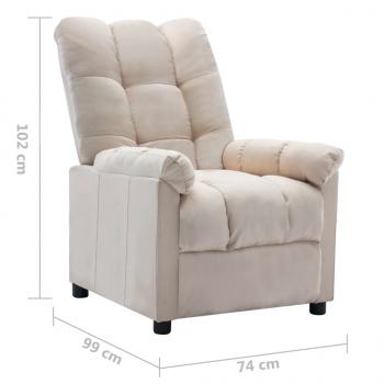 Relaxsessel Creme Stoff