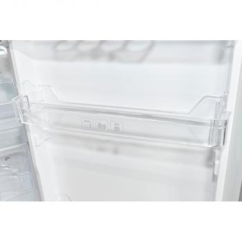 Exquisit KS16-4-HE-040E Standkühlschrank, 55 cm breit, 109L, Temperatureinstellung, LED Beleuchtung, Gemüseschublade, Eierablagen, edelstahloptik