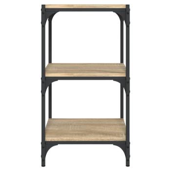 Bücherregal Sonoma-Eiche 40x33x70,5 cm Holzwerkstoff und Stahl