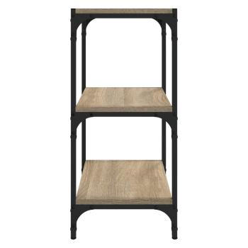 Bücherregal Sonoma-Eiche 40x33x70,5 cm Holzwerkstoff und Stahl
