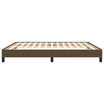 Bettgestell Dunkelbraun 160x200 cm Stoff