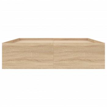 Bettgestell Sonoma-Eiche 135x190 cm
