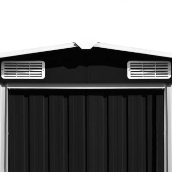 Gerätehaus 257x392x181 cm Metall Anthrazit