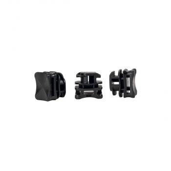 ARDEBO.de Hellermann ACFM1W13 Befestigungselement, 22,5x17,5mm, schwarz, 500 Stück (151-02942)