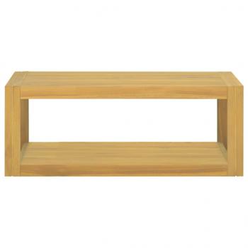 Wand-Badregal 90x45x35 cm Massivholz Teak
