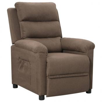 ARDEBO.de - Relaxsessel Taupe Stoff