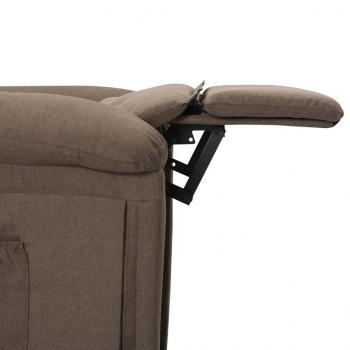 Relaxsessel Taupe Stoff
