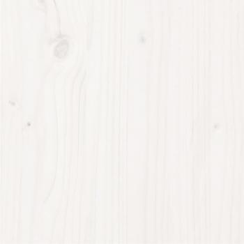 Massivholzbett Weiß 150x200 cm
