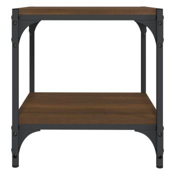 TV-Schrank Braun Eichen-Optik 40x33x41 cm Holzwerkstoff Stahl