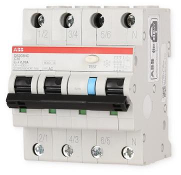 ABB DS203NCA-B16/0,03 Fehlerstrom-Leitungsschutzschalter, 4-Polig, B, 16A, Typ A (2CSR256140R1165)