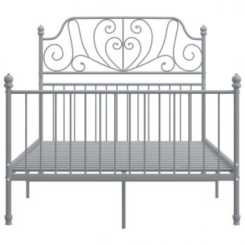 Bettgestell Grau Metall 120x200 cm 