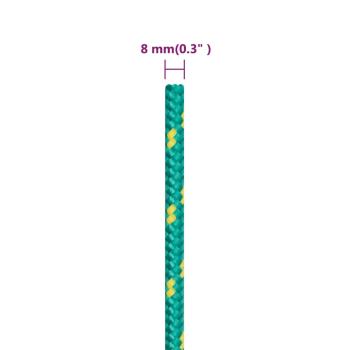 Bootsseil Grün 8 mm 250 m Polypropylen