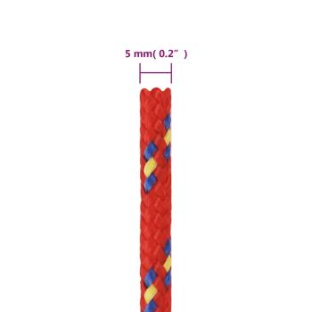 Bootsseil Rot 5 mm 250 m Polypropylen
