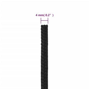 Bootsseil Schwarz 4 mm 250 m Polypropylen