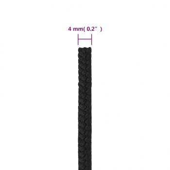Bootsseil Schwarz 4 mm 500 m Polypropylen