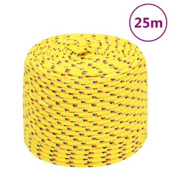 Bootsseil Gelb 8 mm 25 m Polypropylen