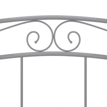 Bett Grau Metall 180x200 cm