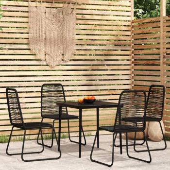 ARDEBO.de - 5-tlg. Garten-Essgruppe Schwarz