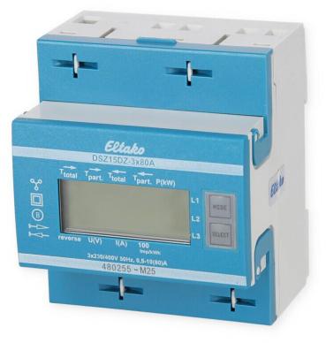 Eltako DSZ15DZ-3x80A D Zweirichtungs-Drehstromzähler, MID geeicht (28480315)