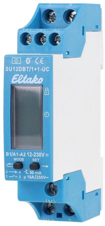 Eltako SU12DBT/1+1-UC 2-Kanal-Schaltuhr, Display, Bluetooth und ELTAKO Connect-App, Digital (23200902)