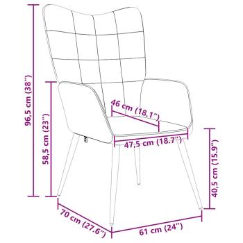 Relaxsessel Schwarz Stoff 