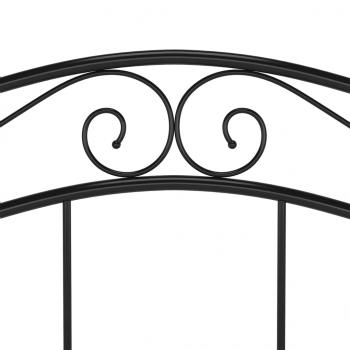 Bett Schwarz Metall 120x200 cm