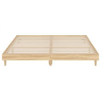 Bettgestell Sonoma-Eiche 140x200 cm Holzwerkstoff